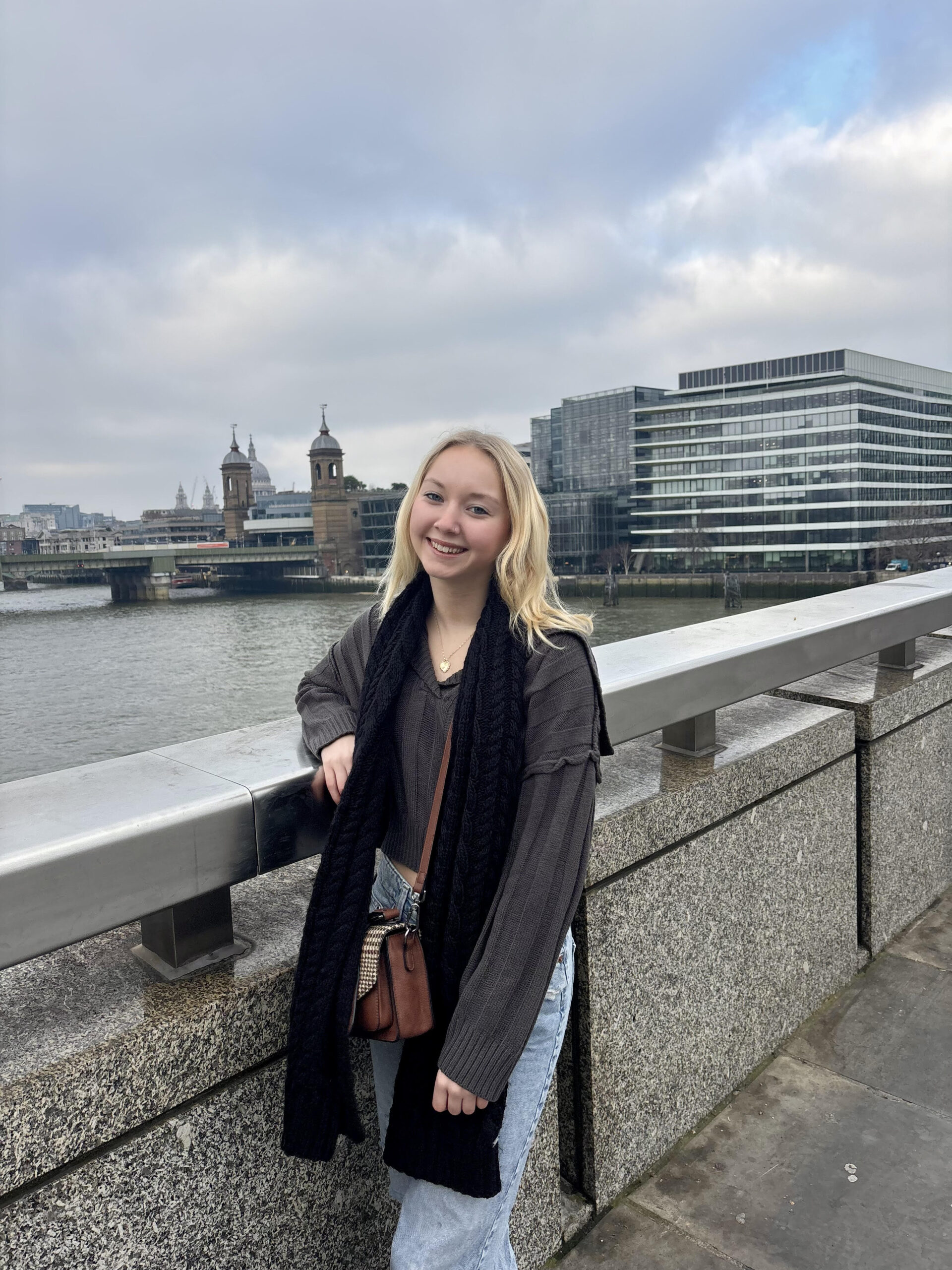 Anna Edwards studying abroad in Scotland, embracing cultural and academic experiences.